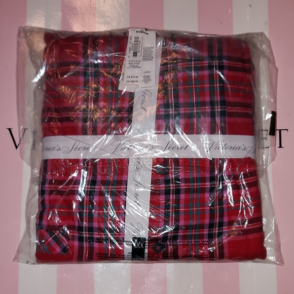 Victoria Secret Flannel Pj set size XXL NWT - Picture 8 of 13
